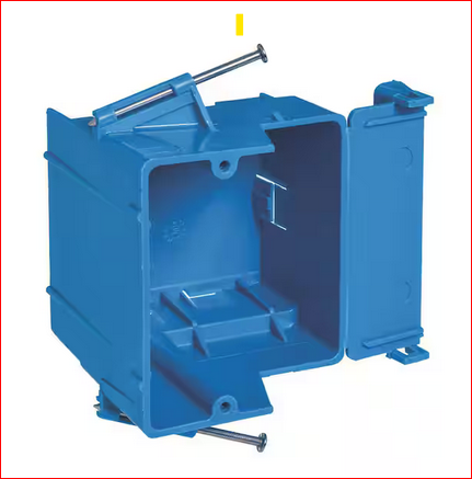 1-Gang 30 cu. in. PVC New Work Electrical Box - 9207009