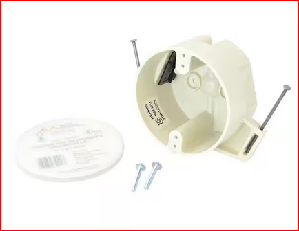 4 in. Dia 22-1/2 cu. in. New Work Fan Rated Round Outlet Box - 9963847