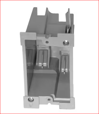 Old Work 1-Gang 18 cu. in. Heavy Wall Electrical Outlet Box and Switch Box with EZ Mount Clamps and Wire Clamps, Gray - 91010189941