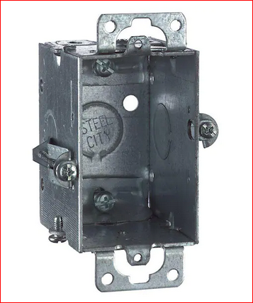 1-Gang 2-1/2 in. D Old Work Metal Electrical Box with NM Clamp - 9517736