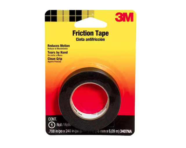 3/4 in. x 20 ft. Friction Tape, Black - 9956595