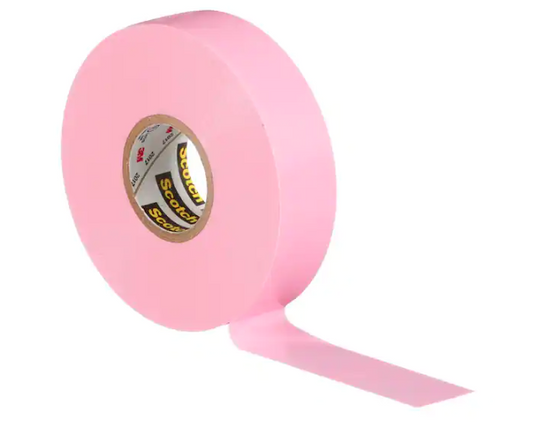 3/4 in. x 66 ft. Vinyl Color Coding Electrical Tape, Pink - 91004663472