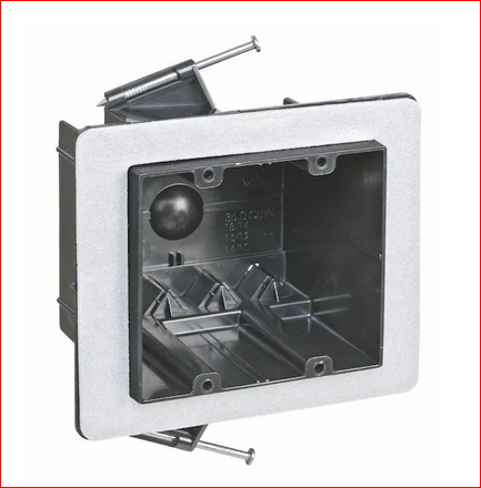 2-Gang 36 cu. in. New Work Non-Metallic Vapor Tight Electrical Wall Box - 9206972