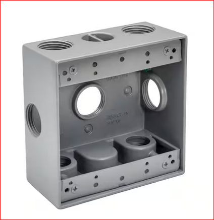 3/4 in. Weatherproof Double Gang Electrical Box - 91009346300