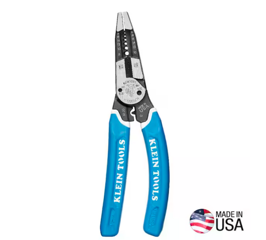 Klein-Kurve Heavy-Duty Wire Stripper / Cutter / Crimper Multi Tool, 8-20 AWG - 91010882394