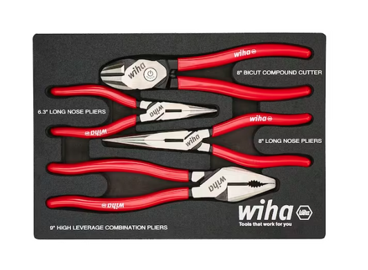 Classic Grip Pliers and Cutters Tray Set (4-Piece) - 91011015819
