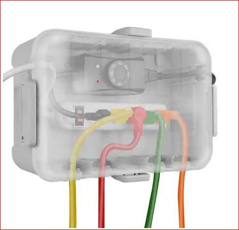 Electrical Wall Box 12 in. x 8.5 in. x 5 in. Plastic Electrical Box with Transparent Lid IP54 Waterproof Cord Cover - 91012054785