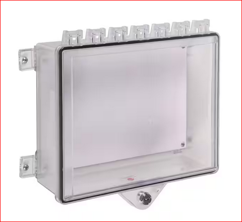 Type 4x Protective Cabinet with Back Plate and Key Lock - Clear - 1000497163