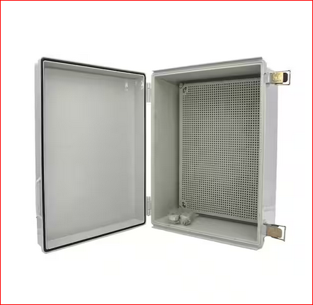 ABS Plastic Enclosure, IP66, 11 in. x 15 in. x 6 in., Honeycomb Bottom Plate and Mounting Brackets - 91011144675