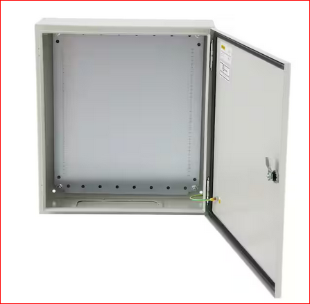 Electrical Box Enclosure 20x16x8 NEMA 4X IP65 Outdoor Junction Box Carbon Steel Hinged with Rain Hood for Outdoor Indoor - 91009826967