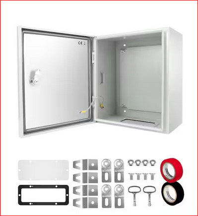 6 in. x 10 in. x 12 in. Metal Outdoor Electrical Junction Box Wall Mounted NEMA 4X Enclosure Box Metal Junction - 91012130849