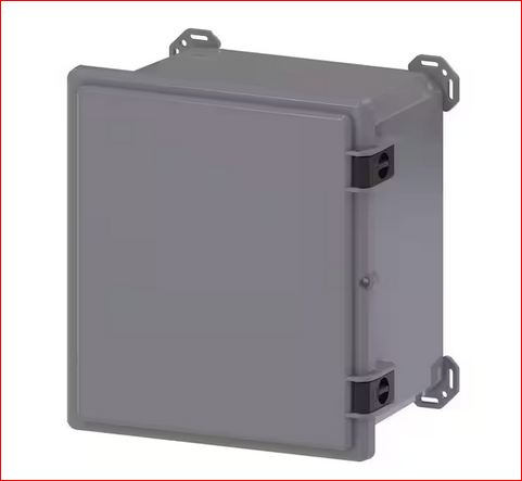 Nema 4x, 12, 13 I Series 17.8 in. L x 16.3 in. W x 11.2 in. H Polycarbonate Electronic Cabinet Enclosure, Gray