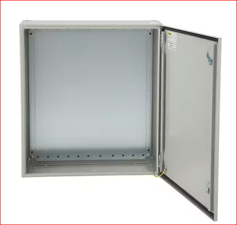 12x24x24 in. Electrical Box Enclosure NEMA 4X Outdoor Junction Box Carbon Steel Hinge with Rain Hood for Outdoor Indoor - 91009754029