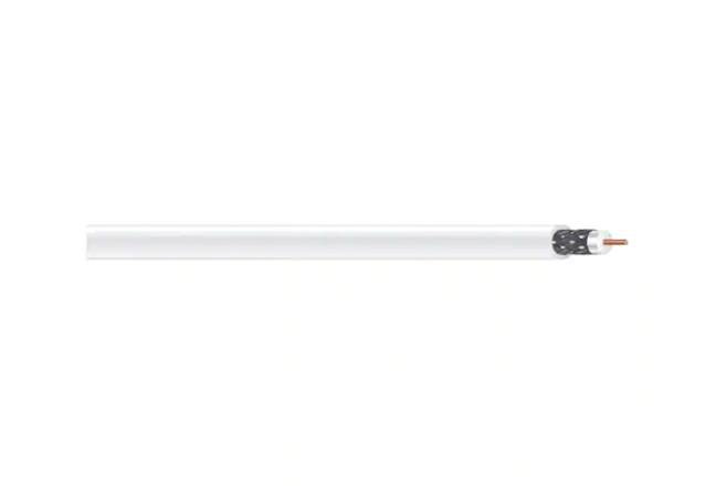 (By-the-Foot) 18 RG6 Dual Shield CU CATV CM/CL2 Coaxial Cable in White - 9165295