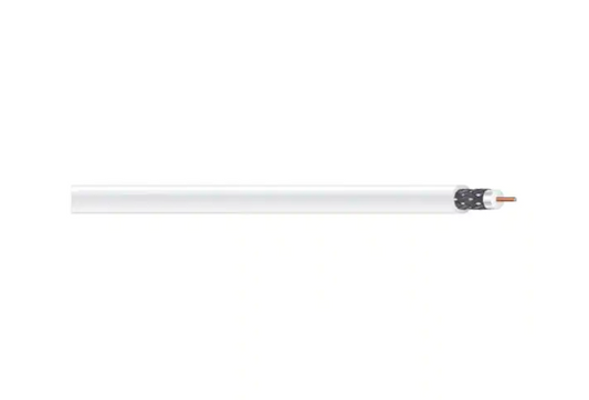 (By-the-Foot) 18 RG6 Dual Shield CU CATV CM/CL2 Coaxial Cable in White - 9165295