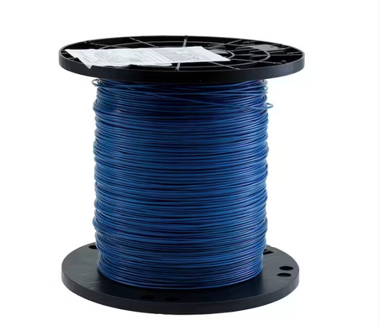 2500 ft. 14 Blue Solid CU THHN Wire - 91000536068