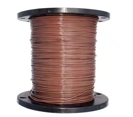 2500 ft. 14 Brown Solid CU THHN Wire - 91000536087