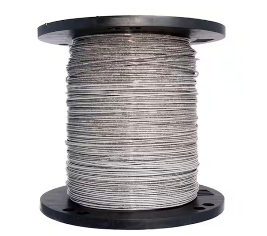 2500 ft. 14 Gray Solid CU THHN Wire - 91000536075