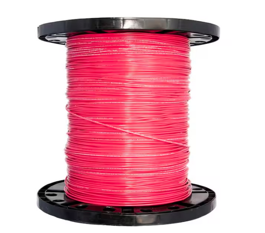 2500 ft. 14 Red Solid CU THHN Wire - 91000536064