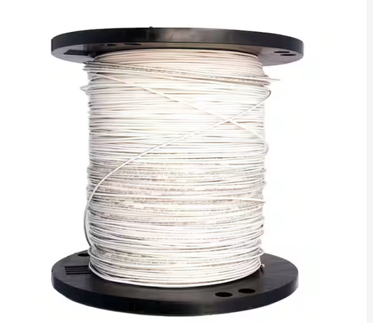 2500 ft. 14 White Solid CU THHN Wire - 91001003319