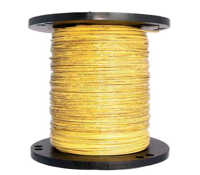 2500 ft. 14 Yellow Solid CU THHN Wire - 91000536071