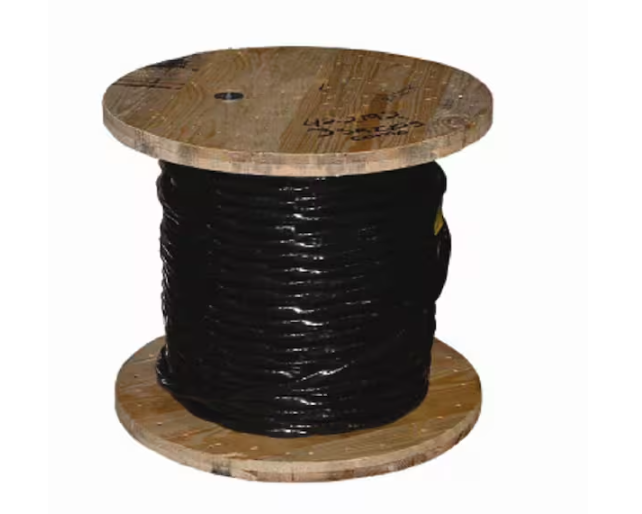 1,000 ft. 4 Black Stranded AL USE-2 Cable - 9317334