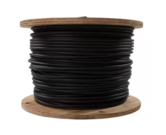 1,000 ft. 2 Black Stranded AL USE-2 Cable - 9240299