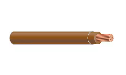 (By-the-Foot) 14 Brown Stranded CU THHN Wire - 9588233