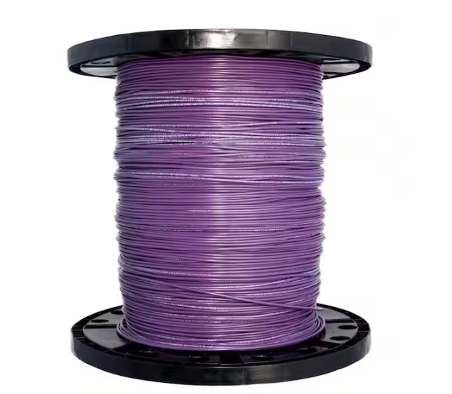 500 ft. 14 Purple Stranded CU THHN Wire - 9588068