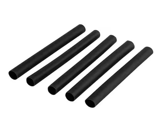 1/4 in. Heat Shrink Tubing, Black (5-Pack) - 9153258