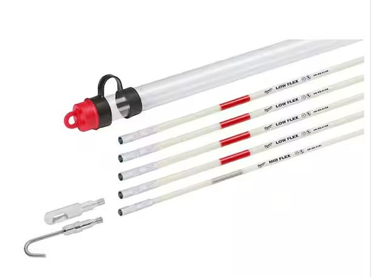 25 ft. Low and Mid Flex Fiberglass Fish Stick Combo Kit with Accessories - 91004288352