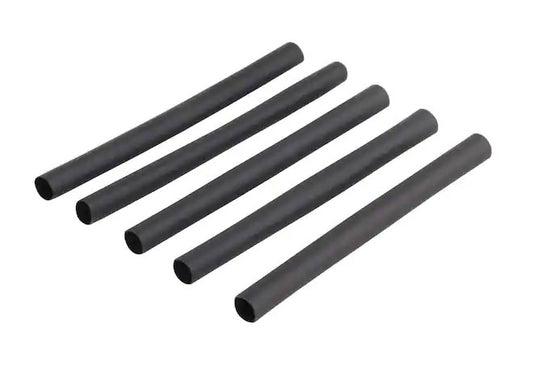 3/16 in. Heat Shrink Tubing, Black (5-Pack) - 9152670