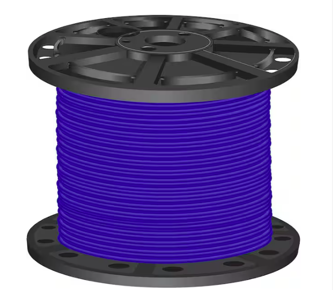 1,000 ft. 6 Blue Stranded CU SIMpull THHN Wire