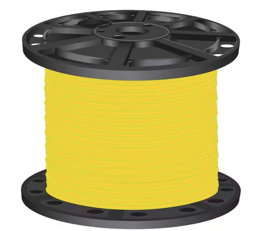 1,000 ft. 6 Yellow Stranded CU SIMpull THHN Wire