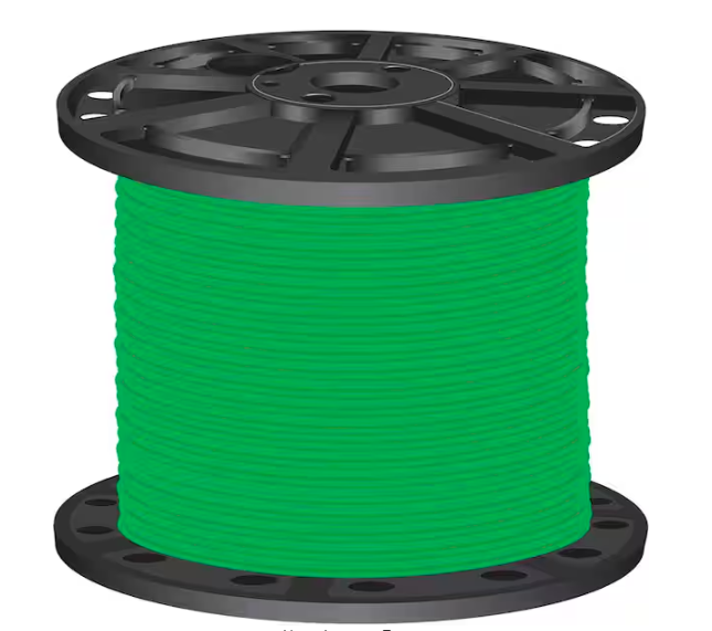 2,500 ft. 4 Green Stranded CU SIMpull THHN Wire