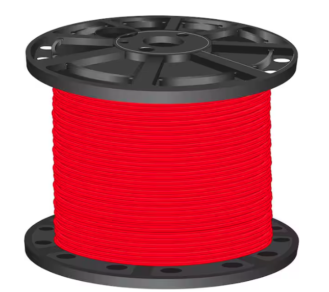 1,000 ft. 4 Red Stranded CU SIMpull THHN Wire