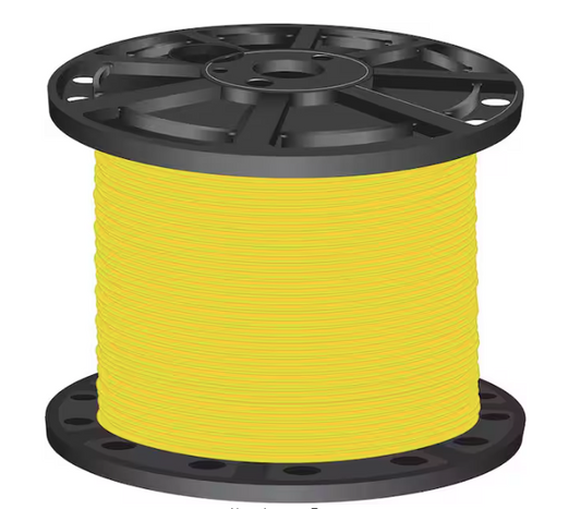 1,000 ft. 4 Yellow Stranded CU SIMpull THHN Wire