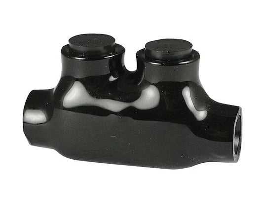 14 - 2 AWG Inline Splice Multi Tap Connector, Insulated, Black - 91003915661