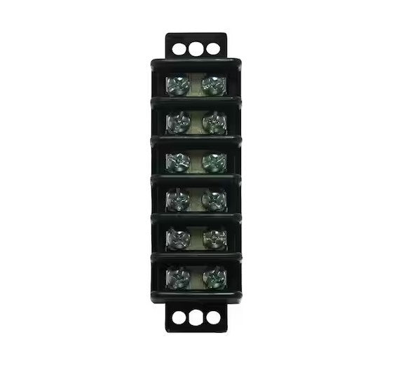 22-10 AWG 6-Circuit Terminal Block (1-Pack) - 9410056