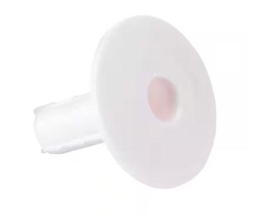 Coaxial Cable Feed-Through Bushing, White - 9184698