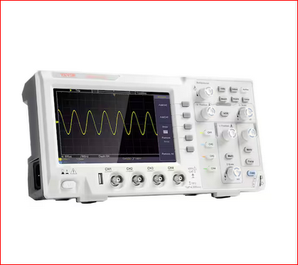Digital Oscilloscope 1GS/S Sampling Rate 100MHZ Bandwidth Portable Oscilloscope with 4 Channels 7 in. Color Screen - 91010860282