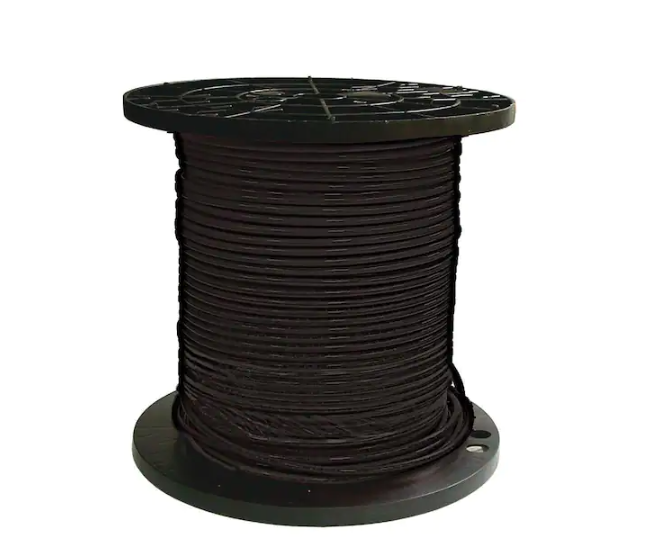 (By-the-Foot) 3 Black Stranded CU SIMpull THHN Wire - 9787632