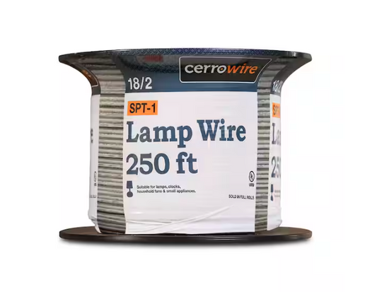 250 ft. 18/2 Clear Stranded Copper Lamp Wire - 9278254