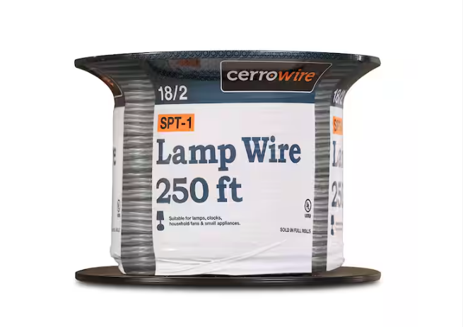 250 ft. 18/2 Silver Stranded Copper Lamp Wire - 91001493003