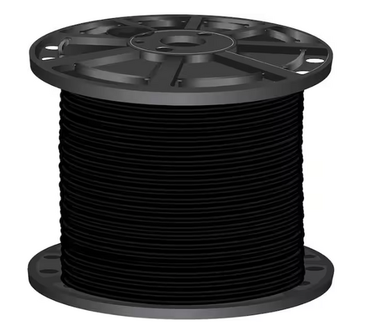 1000 ft. 2 Black Stranded CU SIMpull THHN Wire - 91000496828