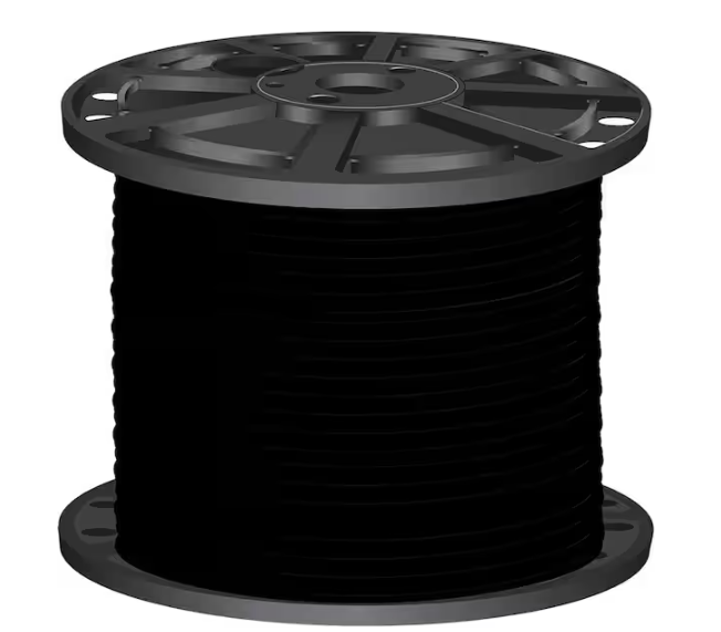 2,500 ft. 2 Black Stranded CU SIMpull THHN Wire