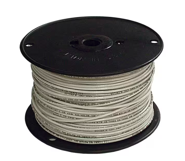 500 ft. 2 White Stranded CU SIMpull THHN Wire - 9432394