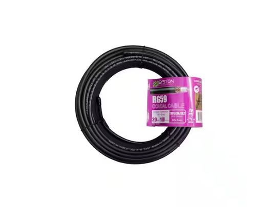 RG59 Bare Copper 100ft. CM Coaxial Cable