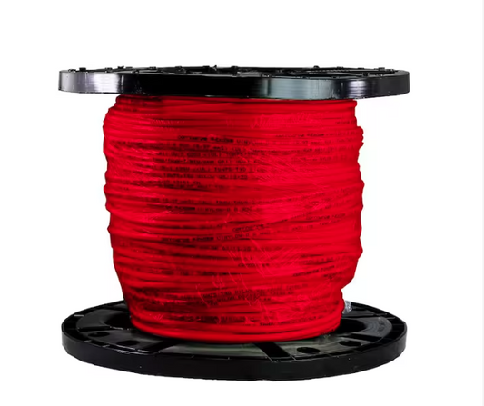 500 ft. 8 Gauge Red Stranded Copper THHN Wire - 9658286