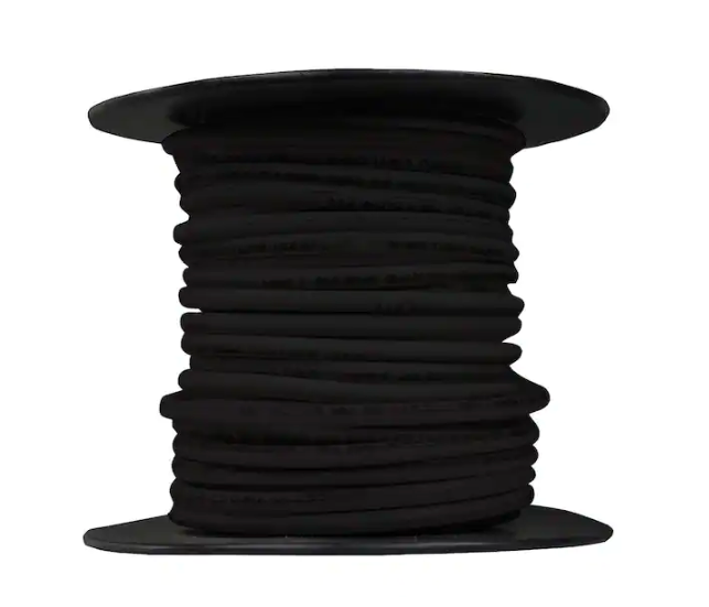 25 ft. 14 Gauge Black Solid Copper THHN Wire - 91002352610